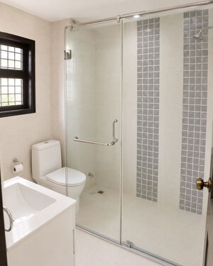 Bathroom in 3 BHK Apartment at Gee Cee Enclave, The Mall Avenue – for Sale