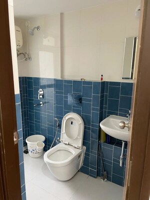 Bathroom in 2 BHK Apartment at Lodha Amara, Kolshet Road – for Rent