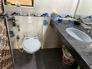 Bathroom in 3 BHK Apartment at K Raheja Interface Heights, Malad West – for Rent