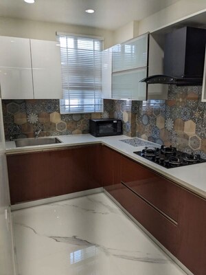Kitchen in 3 BHK Builder Floor at NKV Golden Avenue, Sohna Sector 35 – for Rent