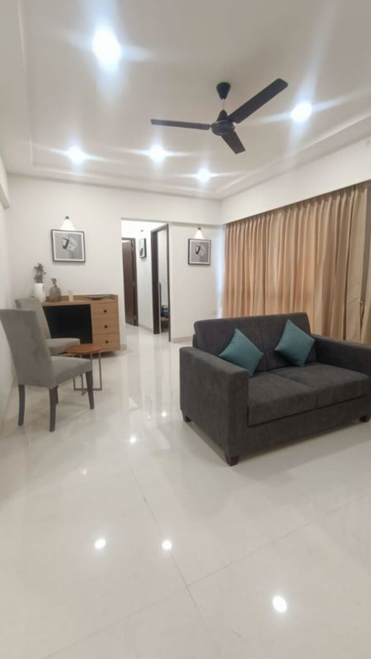 Living Room, kumar-princetown 4 Bedroom 1625 Sq.Ft. Apartment In Undri Pune 10598568