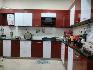 Kitchen in 2 BHK Apartment at Aakruthi Sowmya Sarovar, Hebbal – for Rent