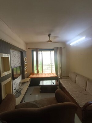 Living Room in 2 BHK Apartment at Shanti Green Palms, Ghansoli – for Rent
