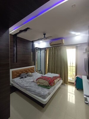 Bedroom in 2 BHK Apartment at Shanti Green Palms, Ghansoli – for Rent