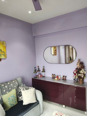 Living Room in 3 BHK Apartment at Akshar Green World, Dighe – for Sale
