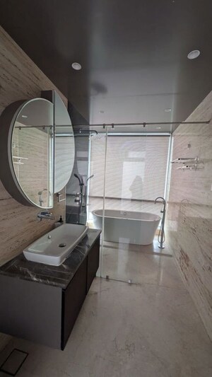 Bathroom in 3 BHK Apartment at Marathon Monte South, Byculla West – for Rent
