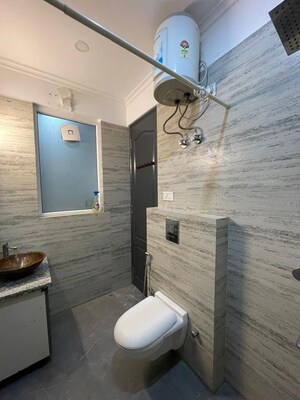 Bathroom in 3 BHK Apartment at Motia Harmony Greens, Kishanpura – for Rent