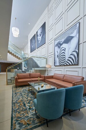 Living Room in 4 BHK Apartment at Acropolis Purple Voyage To The Stars, Nibm Road – for Sale