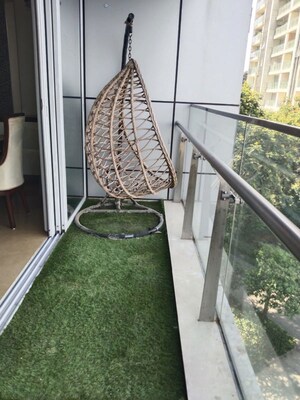Balcony in 3 BHK Apartment at DB Woods, Goregaon East – for Rent