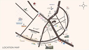 3 BHK Apartment – Map Location View at Malwa Escon Primera, International Airport Road - for Sale