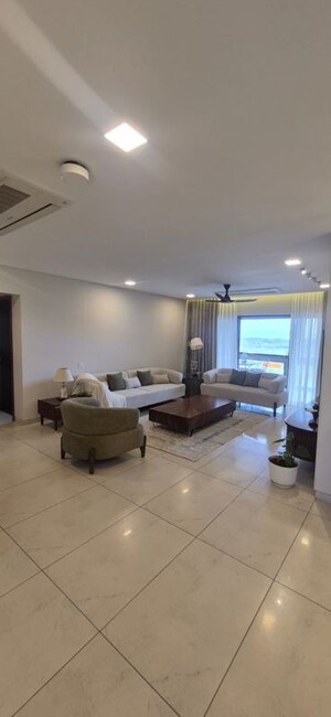 Living Room in 4 BHK Apartment at Panchshil Eon Waterfront I, Kharadi – for Sale