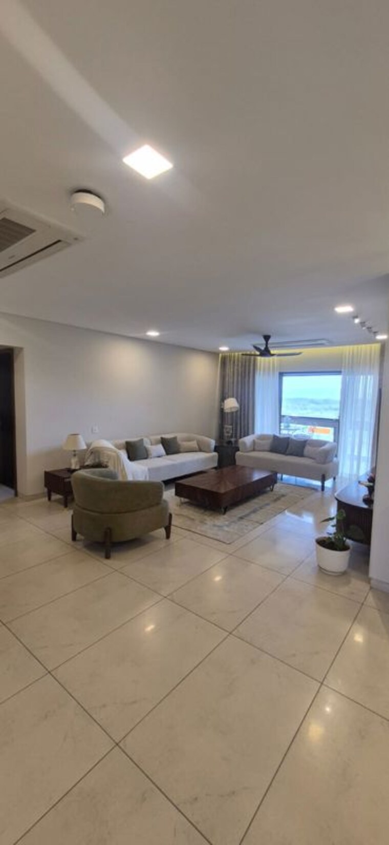 Living Room, panchshil-eon-waterfront-i 4 Bedroom 2800 Sq.Ft. Apartment In Kharadi Pune 10599027