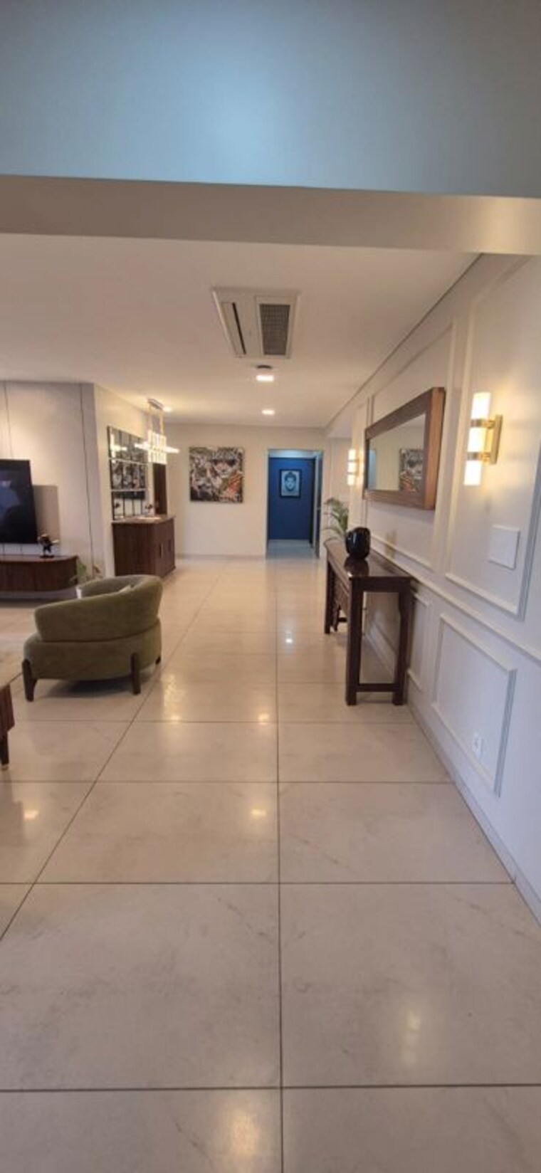 Living Room, panchshil-eon-waterfront-i 4 Bedroom 2800 Sq.Ft. Apartment In Kharadi Pune 10599027