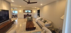 Living Room in 4 BHK Apartment at Panchshil Eon Waterfront I, Kharadi – for Sale