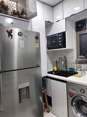 Kitchen in 3 BHK Apartment at Shreeji Atlantis, Malad West – for Rent