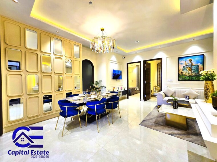 Living Room, ambala highway 3 Bedroom 1640 Sq.Ft. Apartment In Ambala Highway Zirakpur 10599065