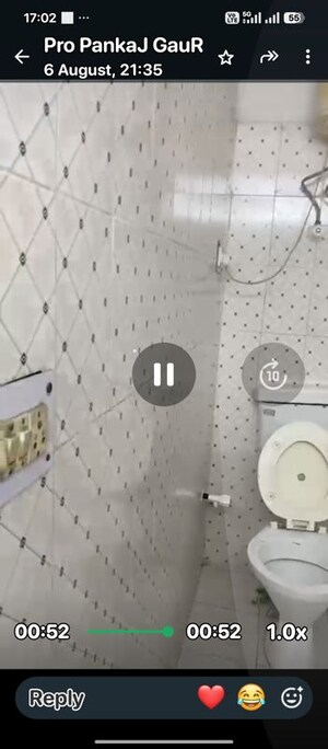 Bathroom in 1 RK Independent House at RWA Apartments Sector 12, Sector 12 – for Rent