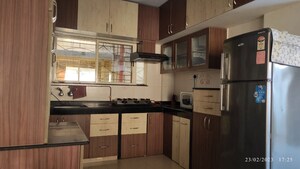 Kitchen in 2.5 BHK Apartment at Solitaire Residency, Pimple Saudagar – for Rent