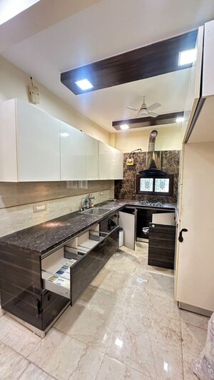 Kitchen in 3 BHK Builder Floor at East Of Kailash – for Rent