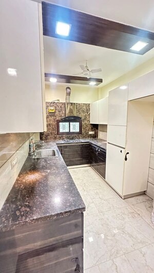 Kitchen in 3 BHK Builder Floor at East Of Kailash – for Rent