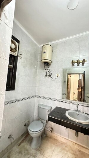 Bathroom in 3 BHK Builder Floor at East Of Kailash – for Rent