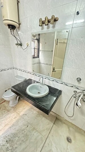 Bathroom in 3 BHK Builder Floor at East Of Kailash – for Rent