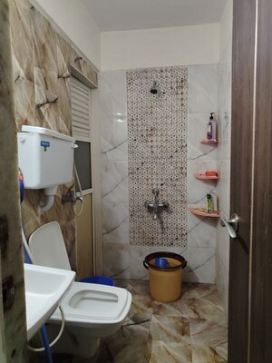 Bathroom in 2 BHK Apartment at Ram Pushpanjali Residency, Owale – for Rent