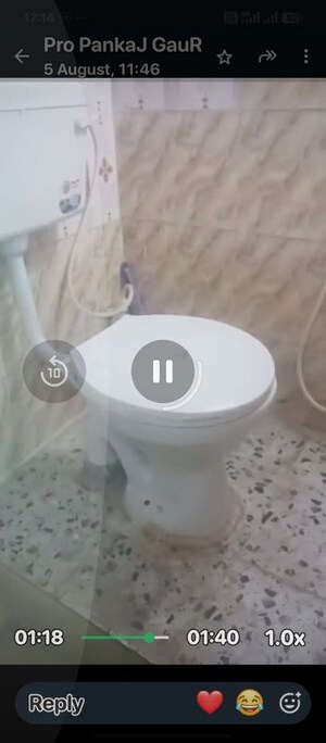 Bathroom in 1 RK Independent House at Rwa Jalvayu Vihar Noida, Sector 25 – for Rent