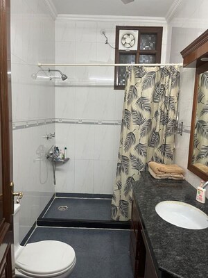 Bathroom in 3 BHK Builder Floor at Chittaranjan Park – for Sale