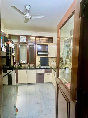 Kitchen in 3 BHK Builder Floor at Chittaranjan Park – for Sale