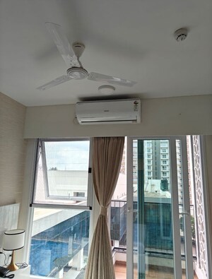 Staircase in Studio Apartment at L&T Raintree Boulevard, Hebbal – for Rent