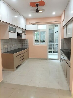 Kitchen in 2.5 BHK Apartment at Tulsiani Urban Woods, Sushant Golf City – for Rent