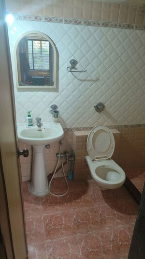 Bathroom in 1 BHK Apartment at Sun Srishti, Tunga Village – for Rent
