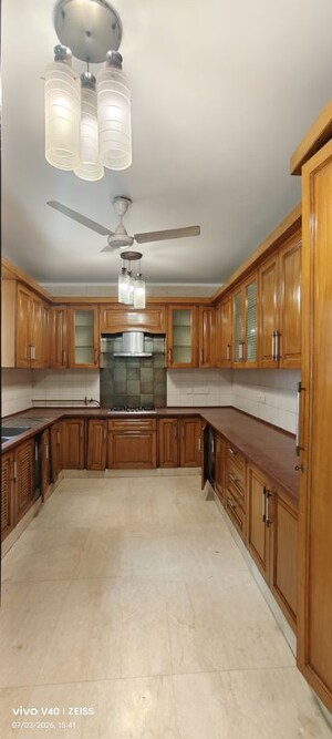 Kitchen in 3 BHK Builder Floor at Defence Colony – for Rent