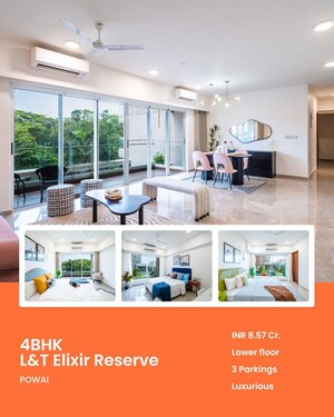 Team Area in 4 BHK Apartment at LnT Elixir Reserve, Powai – for Sale