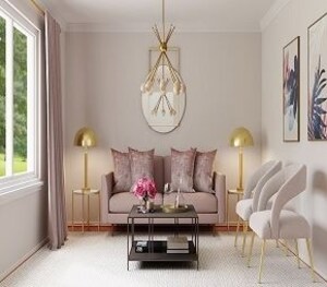 Living Room in 6+ BHK Penthouse at DLF The Dahlias, Sector 54 – for Sale