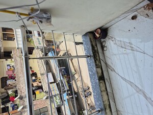 Balcony in 2.5 BHK Builder Floor at Mayur Vihar – for Rent