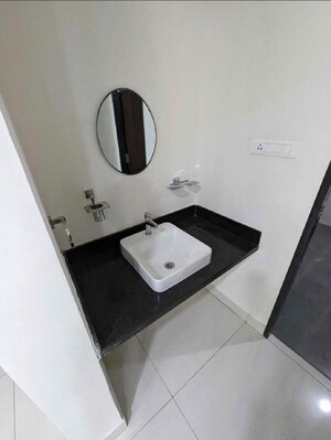 Bathroom in 3 BHK Apartment at Ambience Courtyard, Manikonda – for Rent