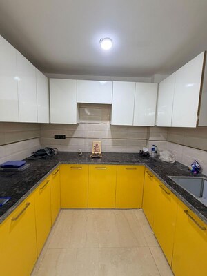 Kitchen in 3 BHK Builder Floor at Malviya Nagar – for Rent