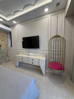 Living Room in 4 BHK Apartment at Lodha The Park, Worli – for Rent