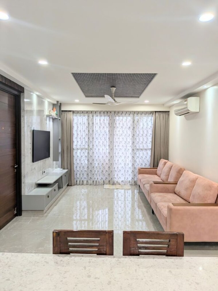 Living Room, trendset-jayabheri-elevate 3 Bedroom 2325 Sq.Ft. Apartment In Madhapur Hyderabad 10599909