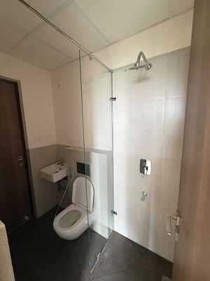 Bathroom in 1 BHK Apartment at Piramal Vaikunth, Balkum Pada – for Rent