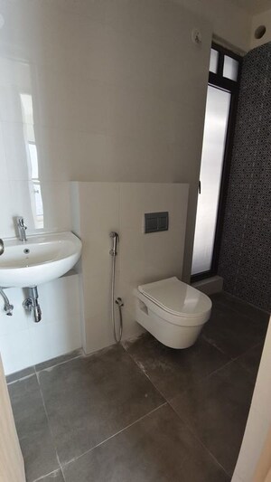 Bathroom in 2 BHK Apartment at Rustomjee Elanza, Malad West – for Rent