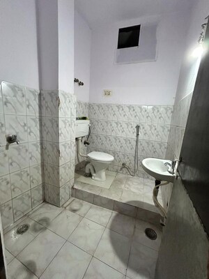 Bathroom in 1 BHK Builder Floor at Chattarpur – for Rent