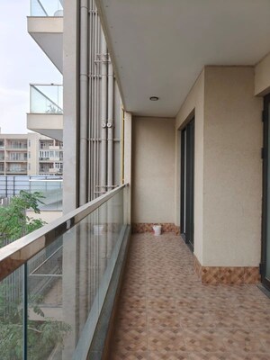 Balcony in 3 BHK Apartment at Adani Samsara Vilasa, Sector 63 – for Rent