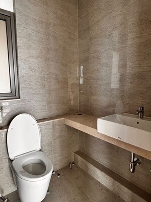 Bathroom in 3 BHK Apartment at Sheth Auris Serenity Tower 3, Malad West – for Rent
