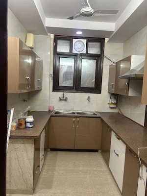 Kitchen in 3 BHK Builder Floor at West Patel Nagar – for Rent