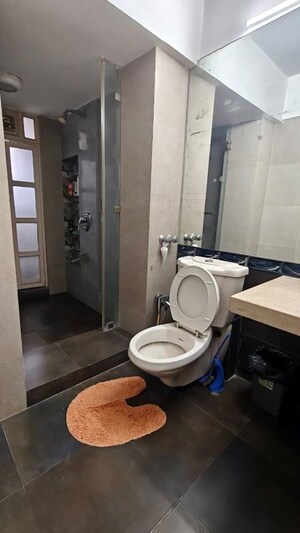 Bathroom in 3 BHK Apartment at Ansal Heights, Worli – for Rent