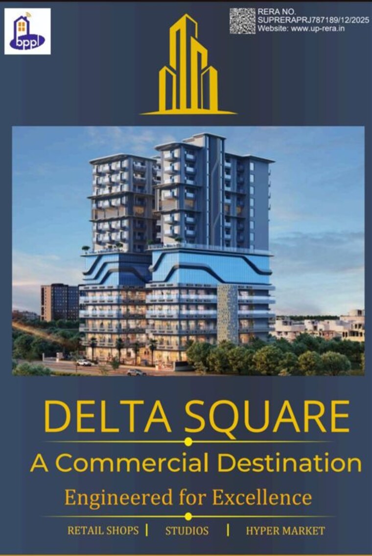 Exterior View, baba-delta-square-1 Commercial Shop 455 Sq.Ft. In Delta I Greater Noida Greater Noida 10600158