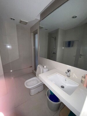 Bathroom in 1 BHK Apartment at Hiranandani The Walk Ventana A & B, Ghodbunder Road – for Rent